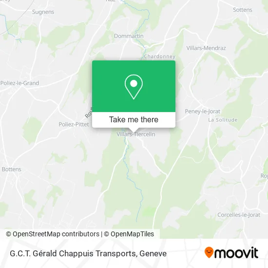 G.C.T. Gérald Chappuis Transports plan