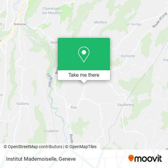 Institut Mademoiselle map