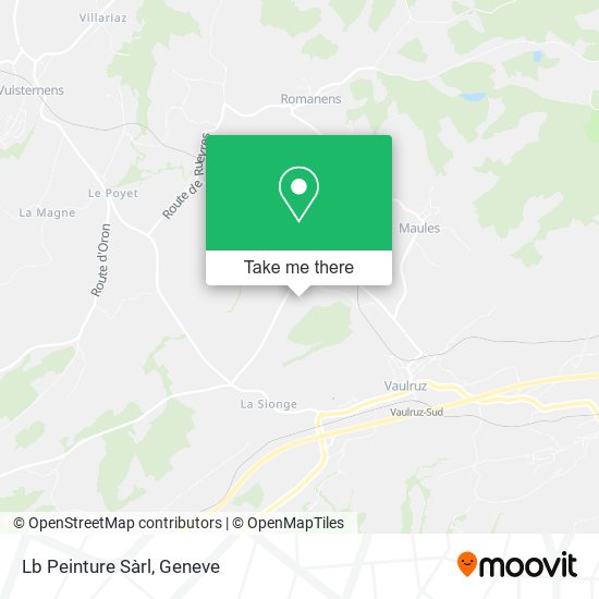 Lb Peinture Sàrl map