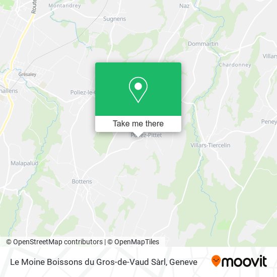 Le Moine Boissons du Gros-de-Vaud Sàrl map