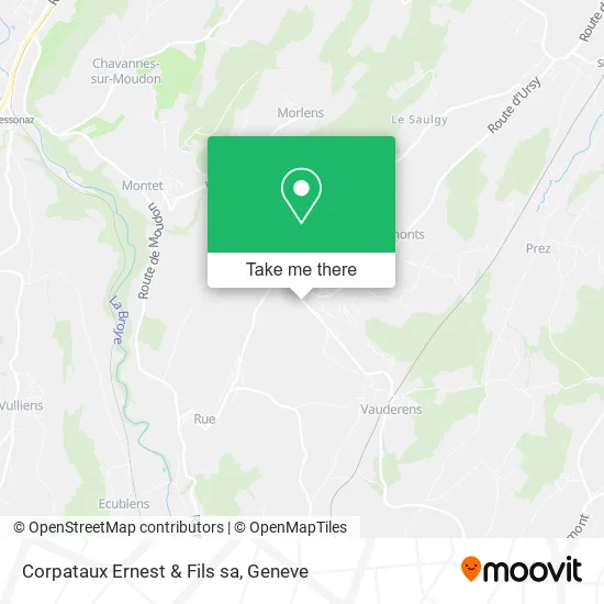 Corpataux Ernest & Fils sa map