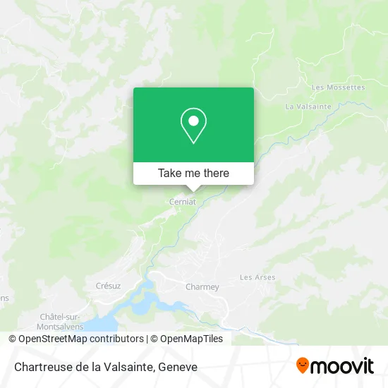 Chartreuse de la Valsainte map