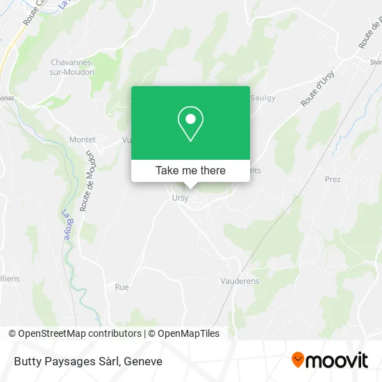 Butty Paysages Sàrl map