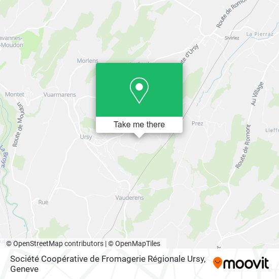 Société Coopérative de Fromagerie Régionale Ursy map