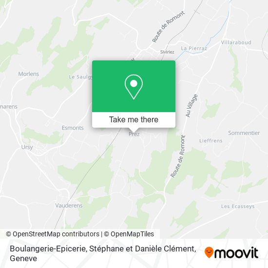 Boulangerie-Epicerie, Stéphane et Danièle Clément map