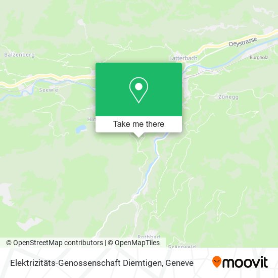Elektrizitäts-Genossenschaft Diemtigen map
