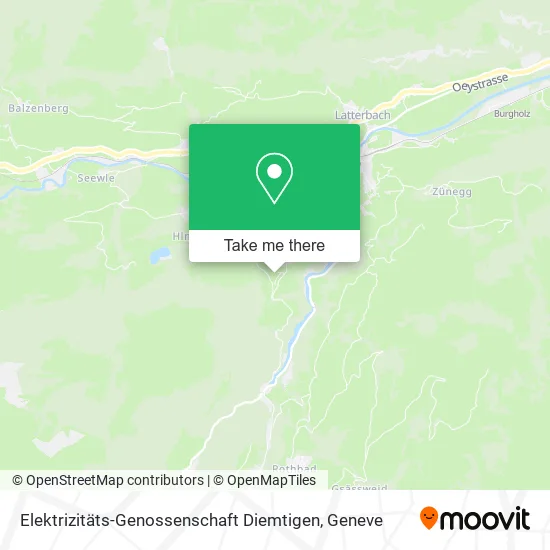 Elektrizitäts-Genossenschaft Diemtigen map