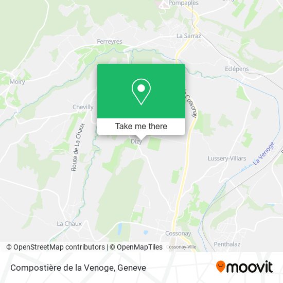 Compostière de la Venoge map