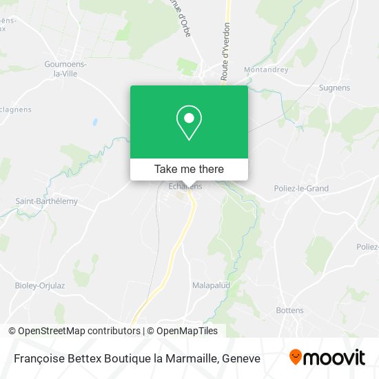 Françoise Bettex Boutique la Marmaille map