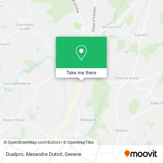 Dualpro, Alexandre Dutoit map