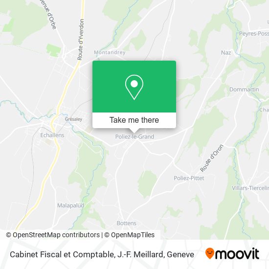 Cabinet Fiscal et Comptable, J.-F. Meillard map