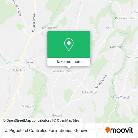 J. Piguet Tel Contrelec Formationus map