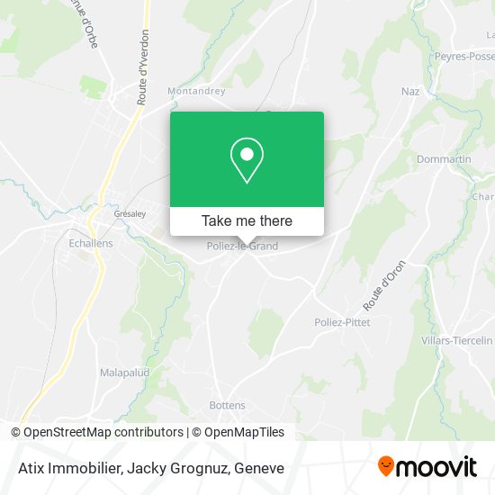 Atix Immobilier, Jacky Grognuz map