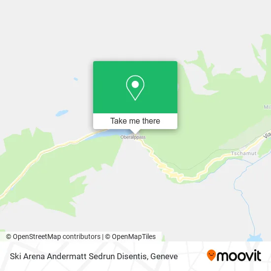 Ski Arena Andermatt Sedrun Disentis map