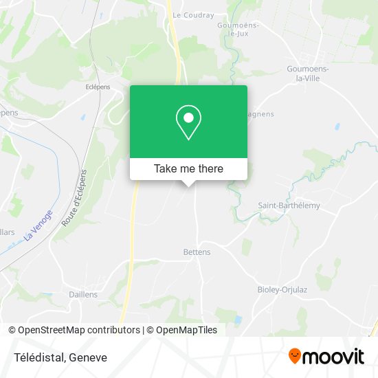 Télédistal map