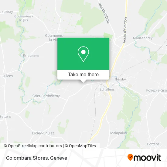Colombara Stores map