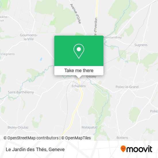 Le Jardin des Thés map