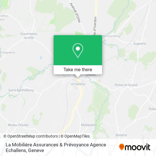 La Mobilière Assurances & Prévoyance Agence Echallens map