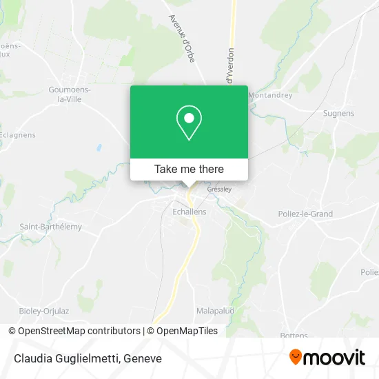Claudia Guglielmetti map