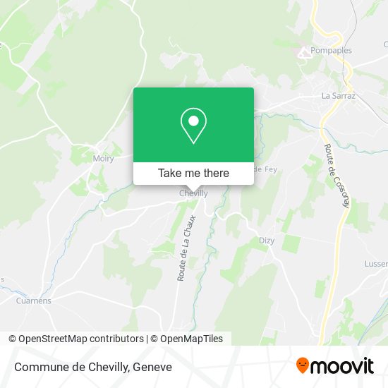 Commune de Chevilly map