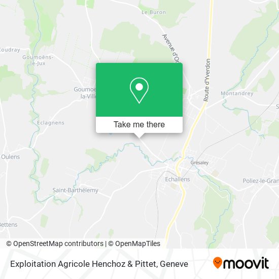 Exploitation Agricole Henchoz & Pittet map