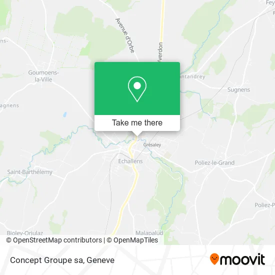 Concept Groupe sa map
