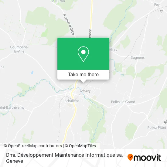Dmi, Développement Maintenance Informatique sa map