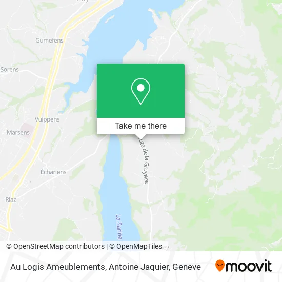 Au Logis Ameublements, Antoine Jaquier map