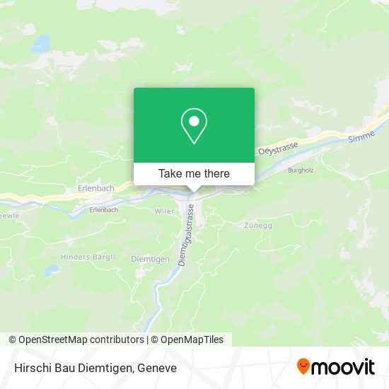 Hirschi Bau Diemtigen map