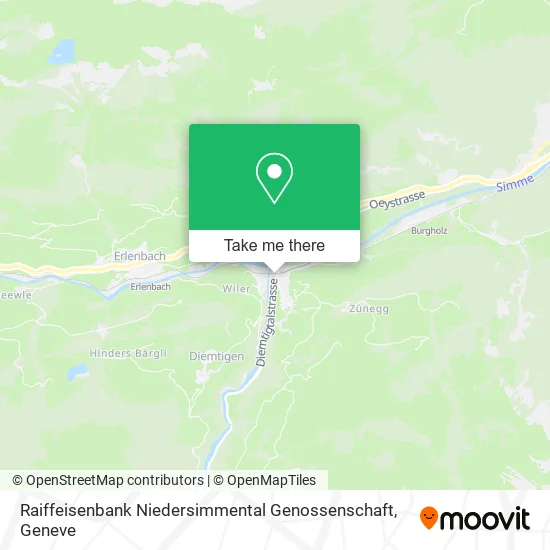 Raiffeisenbank Niedersimmental Genossenschaft map