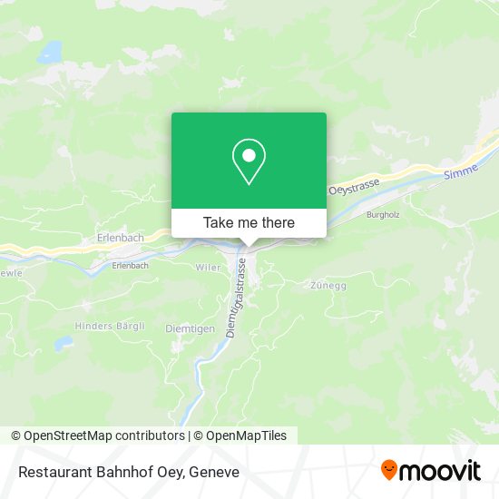 Restaurant Bahnhof Oey map