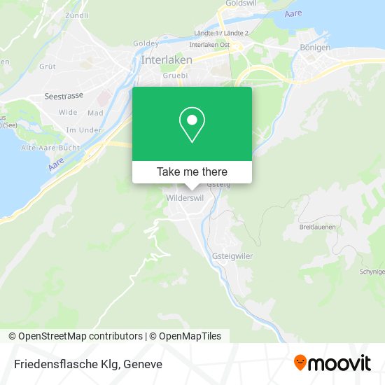 Friedensflasche Klg map
