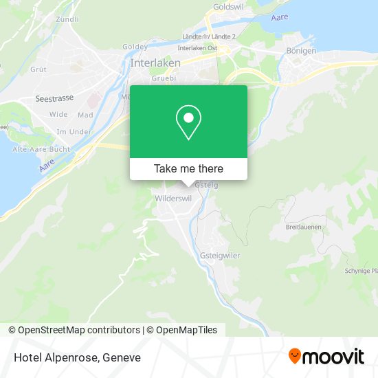 Hotel Alpenrose map