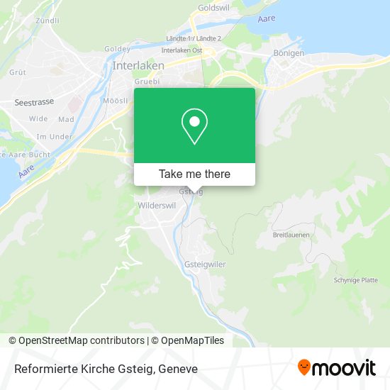 Reformierte Kirche Gsteig map