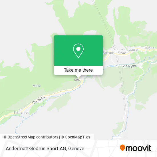 Andermatt-Sedrun Sport AG map