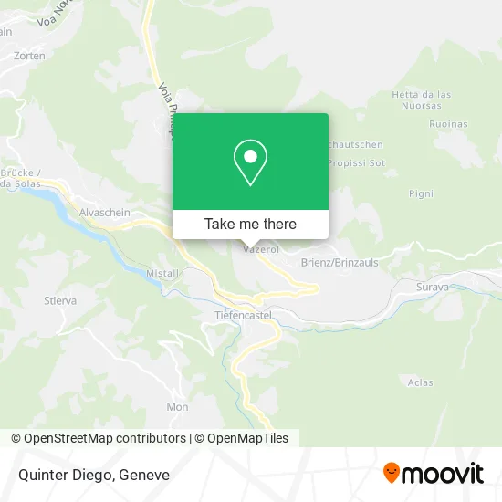 Quinter Diego map