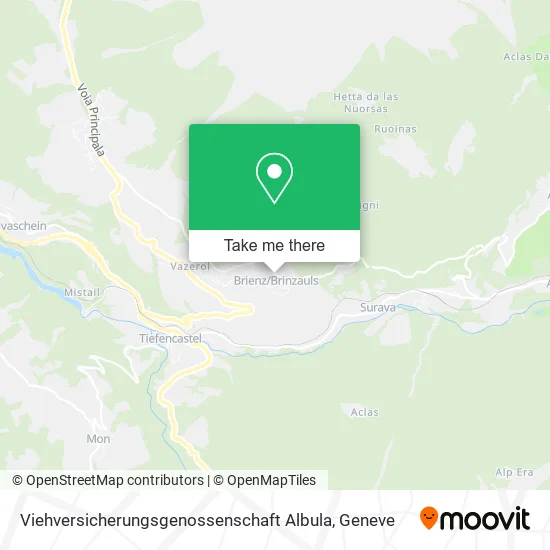 Viehversicherungsgenossenschaft Albula map