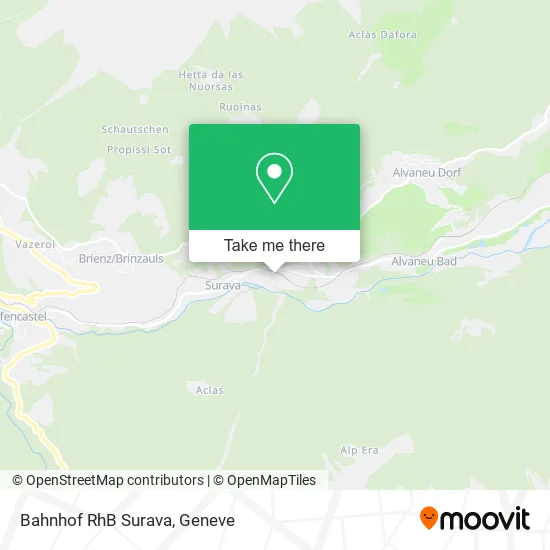 Bahnhof RhB Surava map