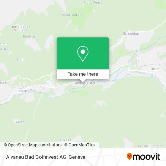 Alvaneu Bad Golfinvest AG map