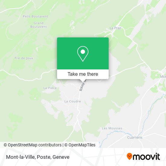 Mont-la-Ville, Poste map