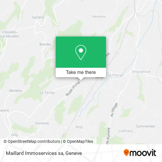 Maillard Immoservices sa map