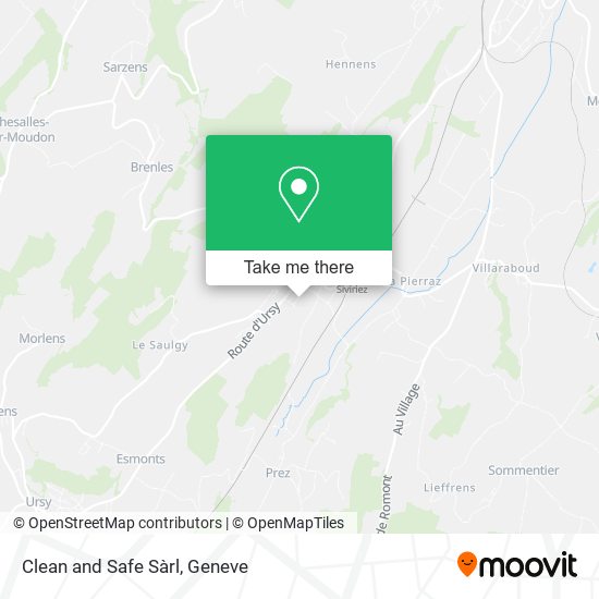 Clean and Safe Sàrl map