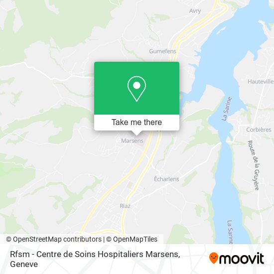 Rfsm - Centre de Soins Hospitaliers Marsens map
