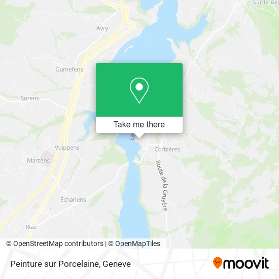 Peinture sur Porcelaine map