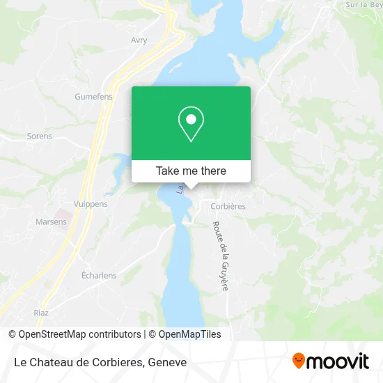 Le Chateau de Corbieres map