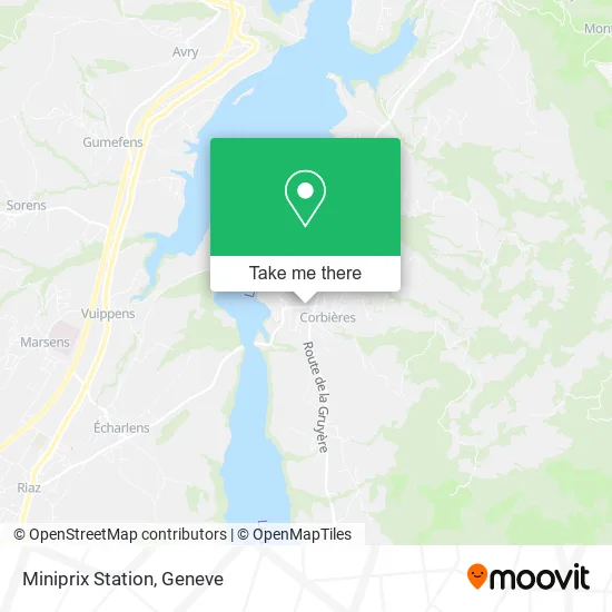 Miniprix Station map