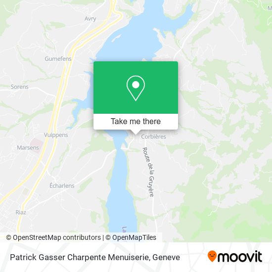 Patrick Gasser Charpente Menuiserie map