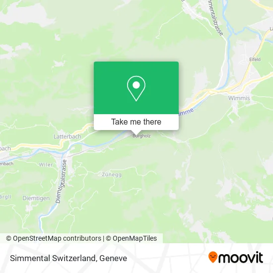 Simmental Switzerland map