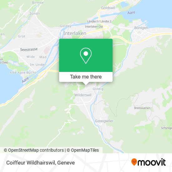 Coiffeur Wildhairswil map