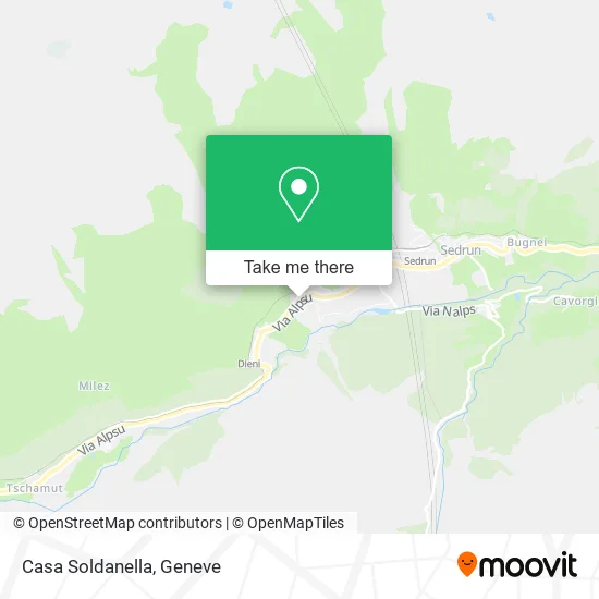 Casa Soldanella map